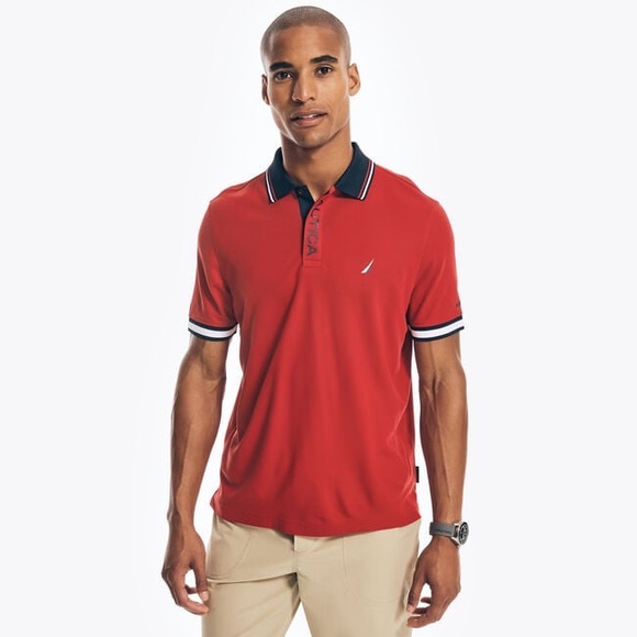 Nautica SUSTAINABLY CRAFTED NAVTECH CLASSIC FIT POLO M - Picture 9 of 12